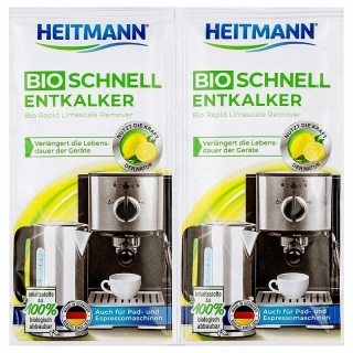 HEITMANN BIO rýchly odstraňovač vodného kameňa 2 × 25 g