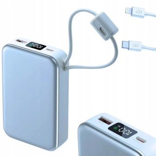 Powerbanka 20000 mAh s rýchlym nabíjaním QC 3.0 modrá