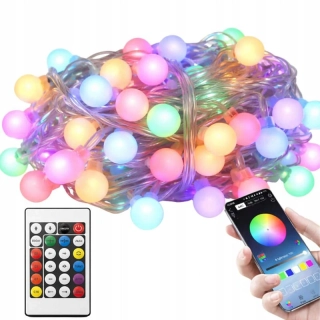 RGB svetelná reťaz 50 LED 7,5 m USB