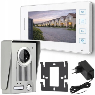 Videovrátnik s LCD monitorom biely