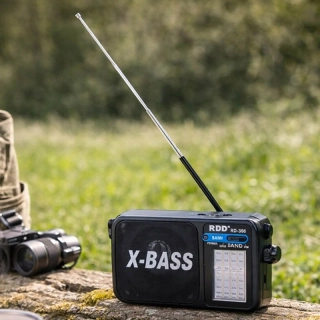 Prenosné rádio s baterkou RDD RD-306 čierne