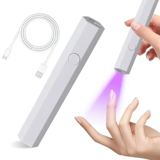 Mini UV LED lampa na nechty biela