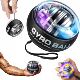 Gyroskopická loptička na posilnenie zápästia Powerball LED 7 cm