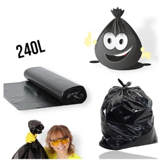 Vrecia na odpad 240 l čierne silné
