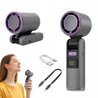 Prenosný USB ventilátor skladací s displejom