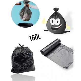 Vrecia na odpad 120 L čierne silné