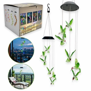 Solárna LED dekorácia Kolibríky