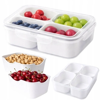 Dóza na potraviny so 4 priehradkami