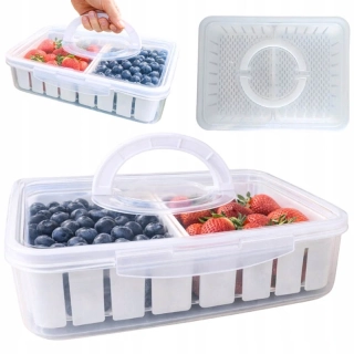 Organizér na potraviny 4,5L s odkvapkávacími vložkami