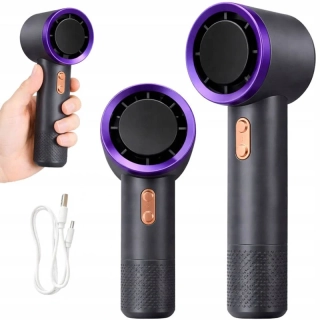 Ručný mini ventilátor USB čierny