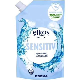 Elkos Sensitiv tekuté mydlo – náhradná náplň 1 l
