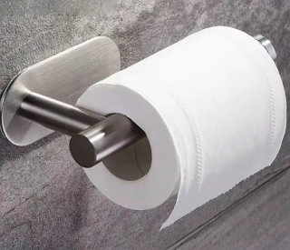 Nerezový držiak na toaletný papier samolepiaci