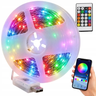LED pásik RGB 10 m USB Bluetooth vodeodolný