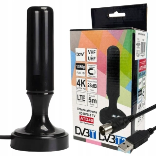 Anténa DVB-T2 so zosilňovačom 4K izbová