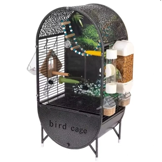 NUXIE® Parrot vtáčia klietka 72 cm – kovová voliéra s príslušenstvom
