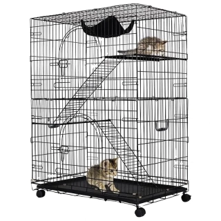 Klietka pre domáce zvieratá na kolieskach 92 cm