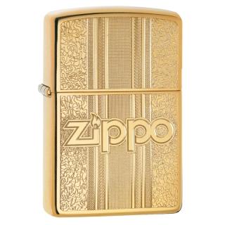 Benzínový zapaľovač Zippo Z29677 Gold and Pattern Design