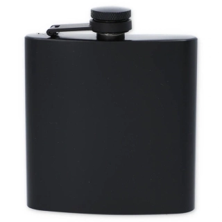 Turistická fľaša - ploskačka 180ml čierna