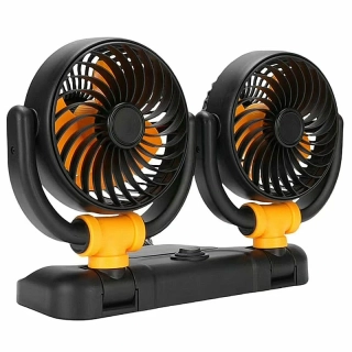 Dvojitý ventilátor do auta 12V