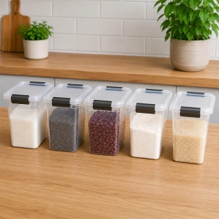 Lara Clipbox 3L úložný box s vekom – 5 ks