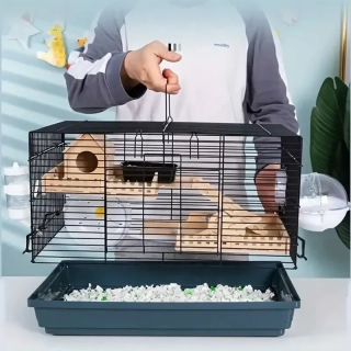 Priehľadná klietka pre škrečka a malé hlodavce 47 cm