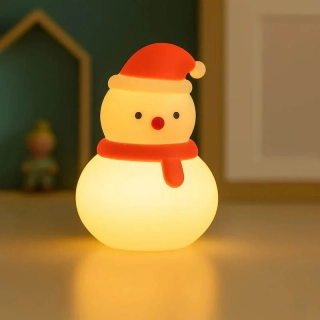 Dotyková LED lampa Snehuliak