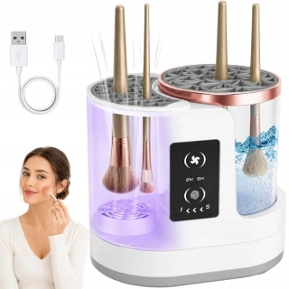 Elektrický čistič štetcov na make-up s USB-C nabíjaním