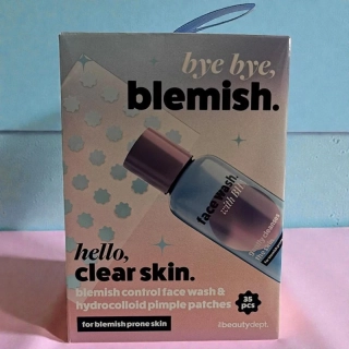 The Beauty Dept. Blemish Control Set – čistiaci set proti nedokonalostiam s náplasťami na pupienky