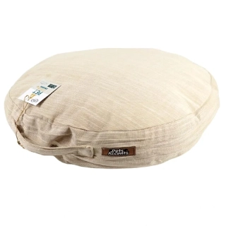 Okrúhly vankúš pre psa alebo mačku 50 cm béžový