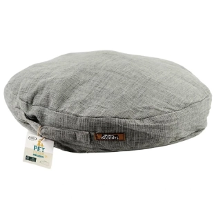 Okrúhly sivý vankúš pre psa alebo mačku 50 cm