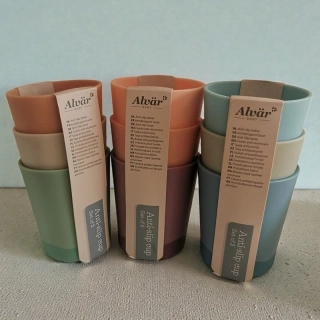 Detské protišmykové poháriky Alvär Baby – sada 3 ks BPA Free
