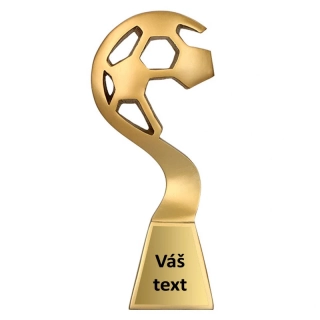 Trofej Futbalová lopta zlatá 23 cm