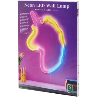 LED neónová lampa Jednorožec