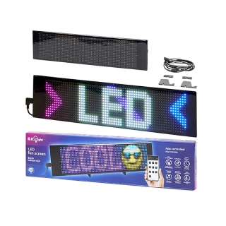 Pixelová LED obrazovka s ovládaním cez aplikáciu – 37,4 × 9,2 cm