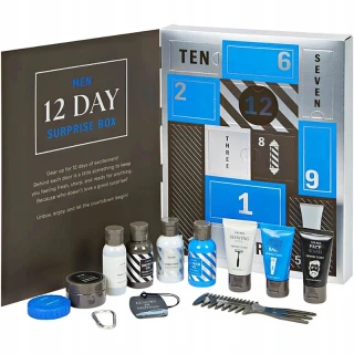 Adventný kalendár pre mužov – 12-dňový kozmetický set