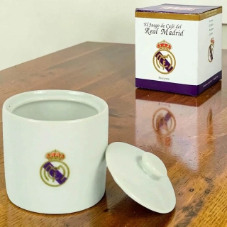 Real Madrid porcelánová cukornička s logom – 7 cm