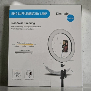 LED kruhové svetlo 26 cm USB – 3 farby svetla
