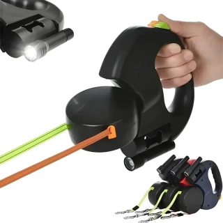 Automatické dvojité vodítko pre psov NUXIE® 2 × 3 m