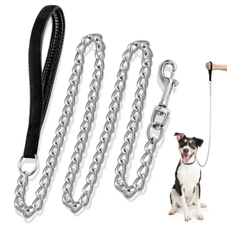 Vodítko pre psa s reťazou NUXIE® PREMIUM 120 cm