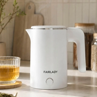 Rýchlovarná kanvica Fairlady 1 l 800 W biela