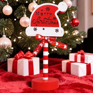 Vianočná LED dekorácia Merry Christmas na stojane