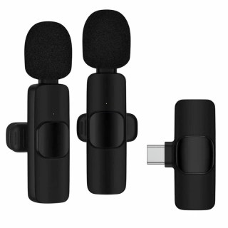Bezdrôtové klopové mikrofóny USB-C 1 pár