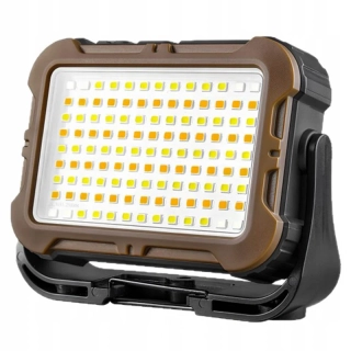 Prenosný solárny LED reflektor s powerbankou 117 LED