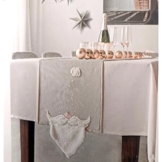 Vianočný obrus na stôl so škriatkom 240 × 35 cm