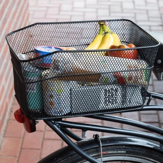 Zadný kovový košík na bicykel na nosič 20 l