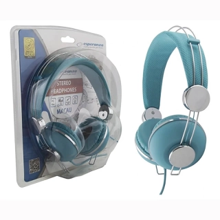 Káblové stereo slúchadlá Esperanza MACAU s 3 m káblom