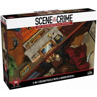 Detektívne puzzle Scene of the Crime – Ukradnutý náhrdelník, 980 dielikov