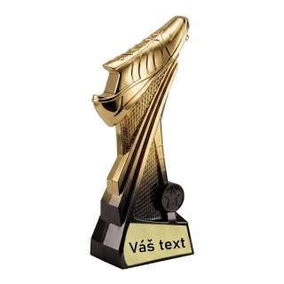 Futbalová trofej s kopačkou 23,5 cm a miestom na emblém