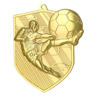 MD8049 Zlatá futbalová medaila 78 × 67 mm