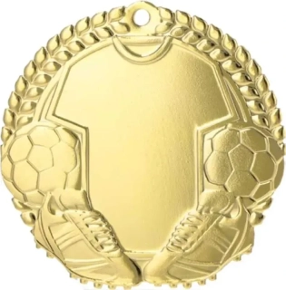 MMC7076 Zlatá futbalová medaila ø 70 mm